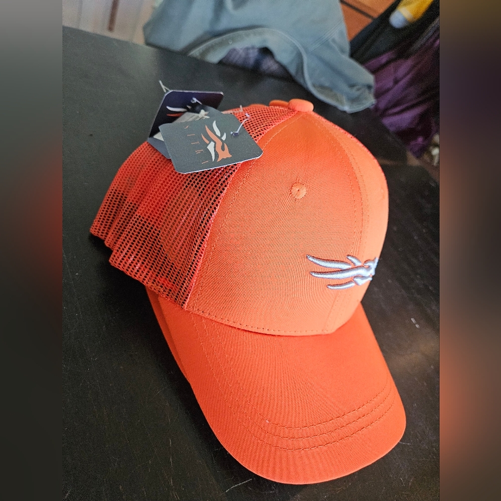 Sitka Hunter Orange Trucker Hat